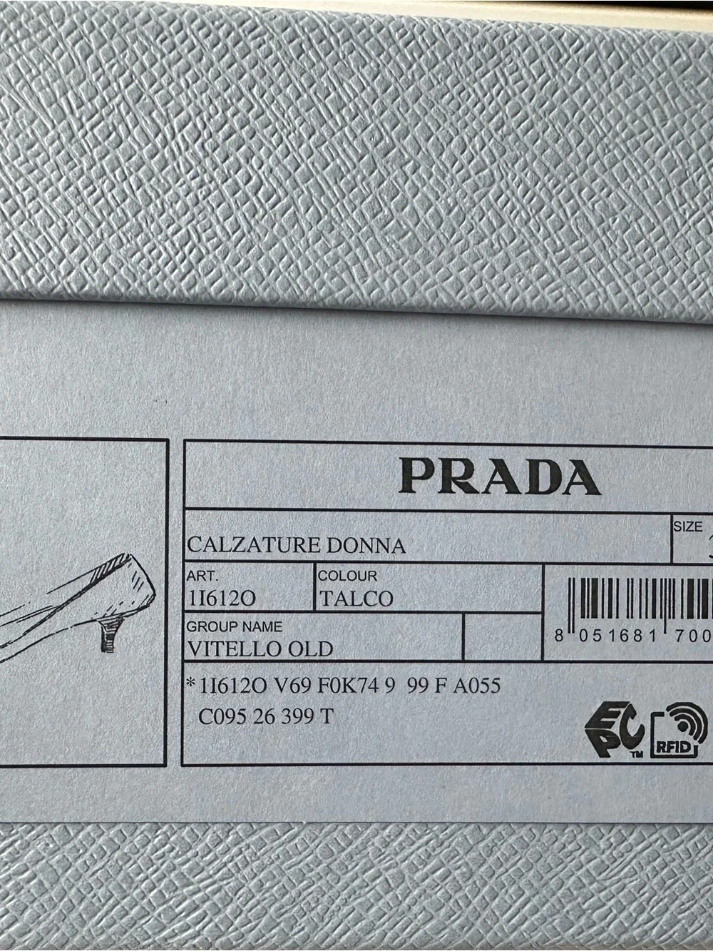 Prada Runway Antiqued Leather Pumps Size 38 NWT